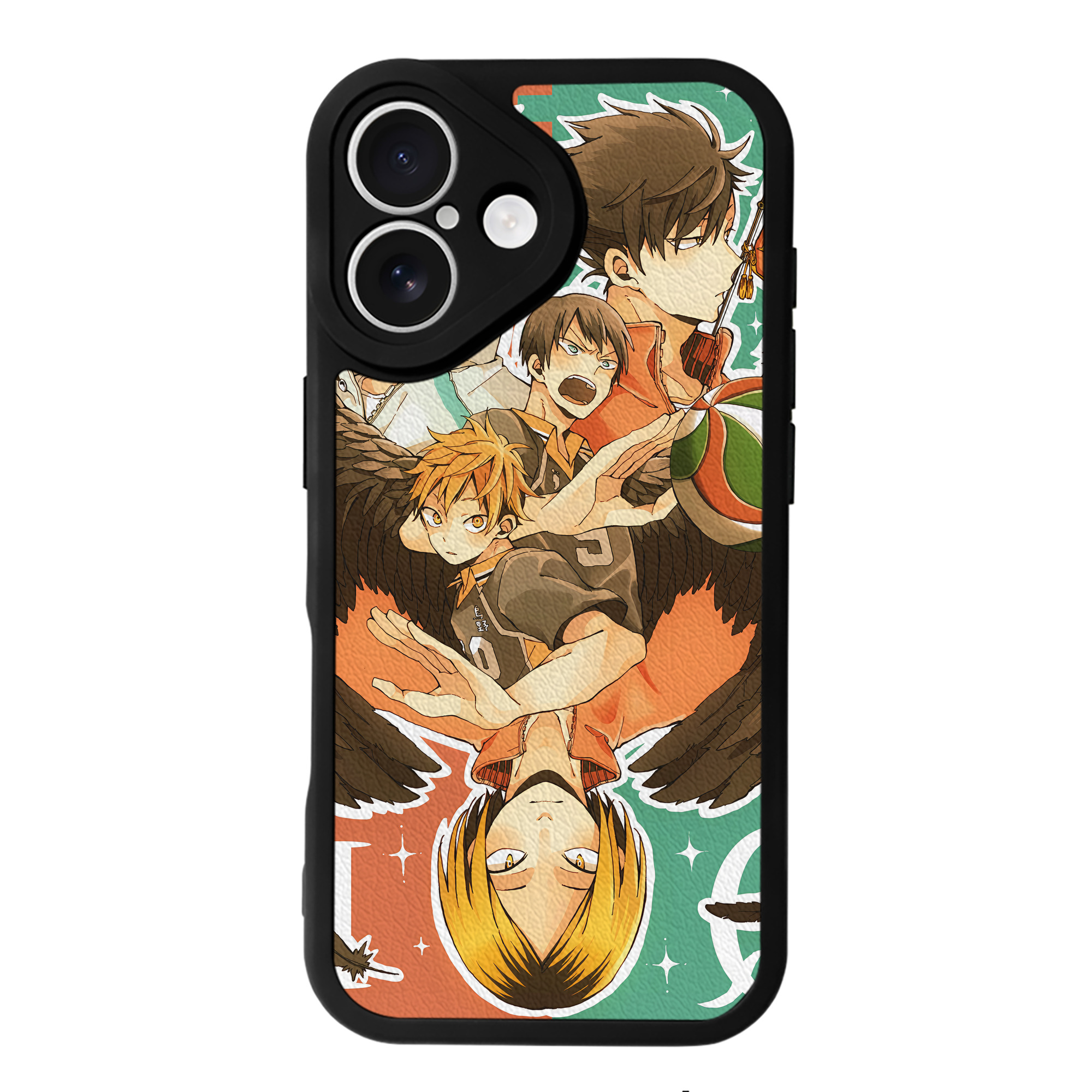（画像用） ハイキュー!! Haikyu!! 【iPhone 16シリーズ対応】シリコンスマホケース（レザー調） 材質：シリコン